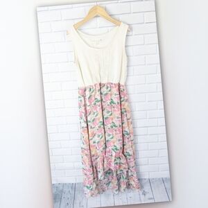 Rachael & Chloe kids Cream /‎ Pink Floral Dress Kids Girls 10